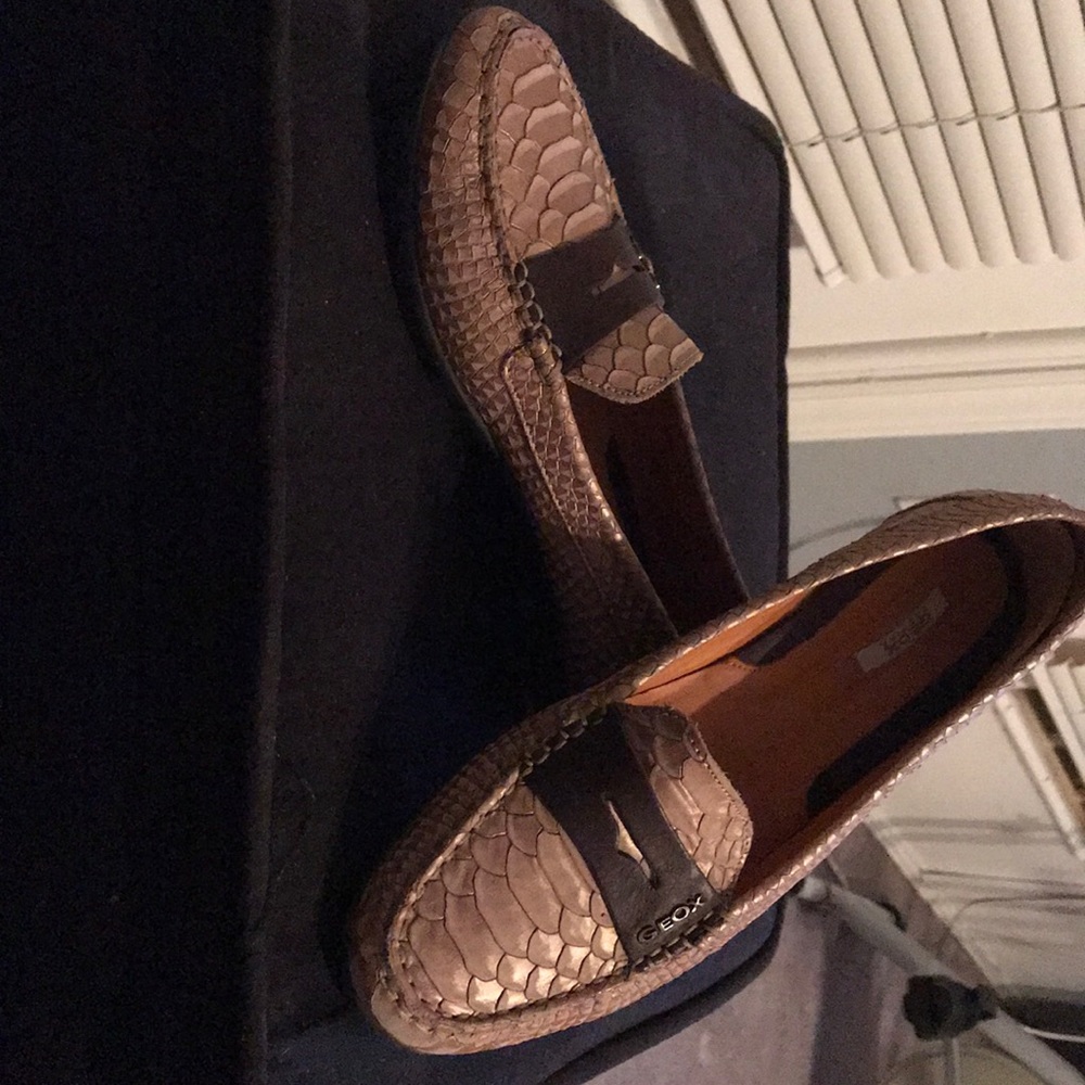 Geox Snake print loafers